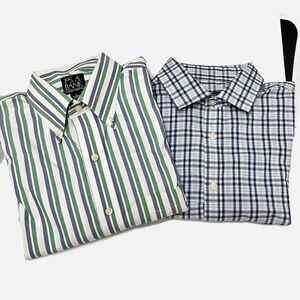 Lot Of 2 Joseph A. Bank Travelers Long Sleeve Shirts Size Large